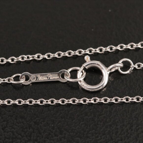 Tiffany & Co. 18K White Gold Diamond XO Pendant Necklace - Picture 9 of 10